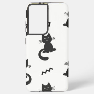 Cat pattern samsung galaxy s21 ultra case