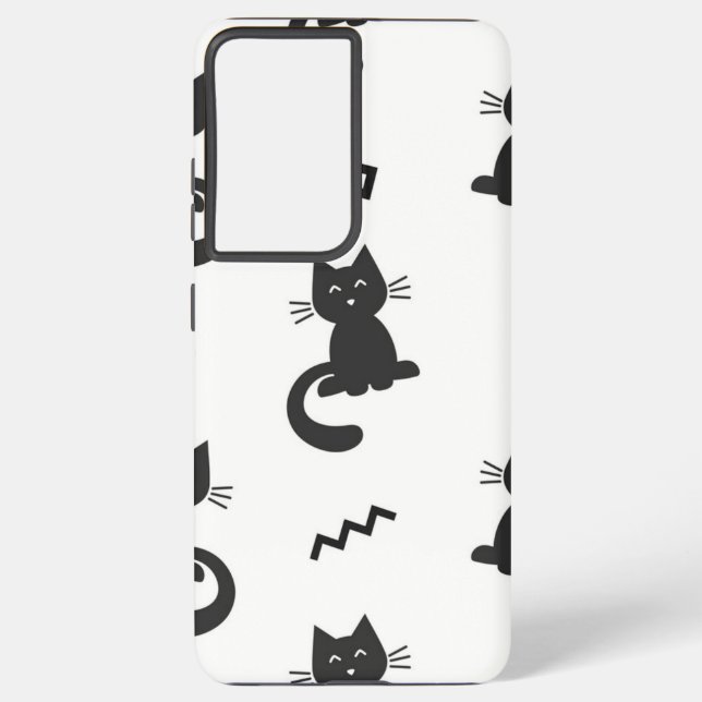 Cat pattern samsung galaxy case (Back)