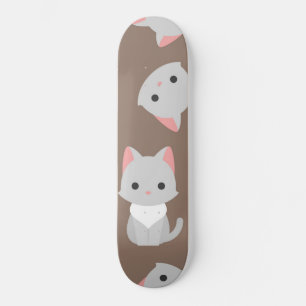 Cat pattern skateboard