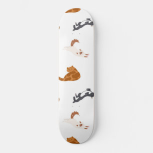 Cat pattern skateboard
