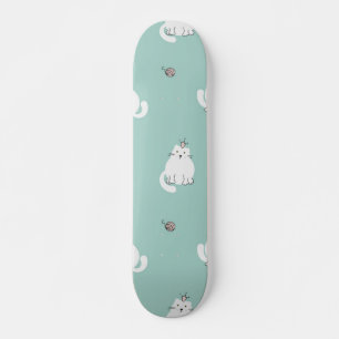 Cat pattern skateboard