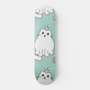 Cat pattern skateboard