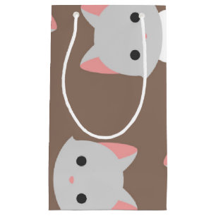 Cat pattern small gift bag
