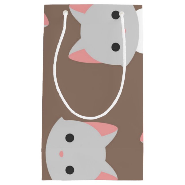 Cat pattern small gift bag (Front)