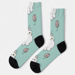 Cat pattern socks