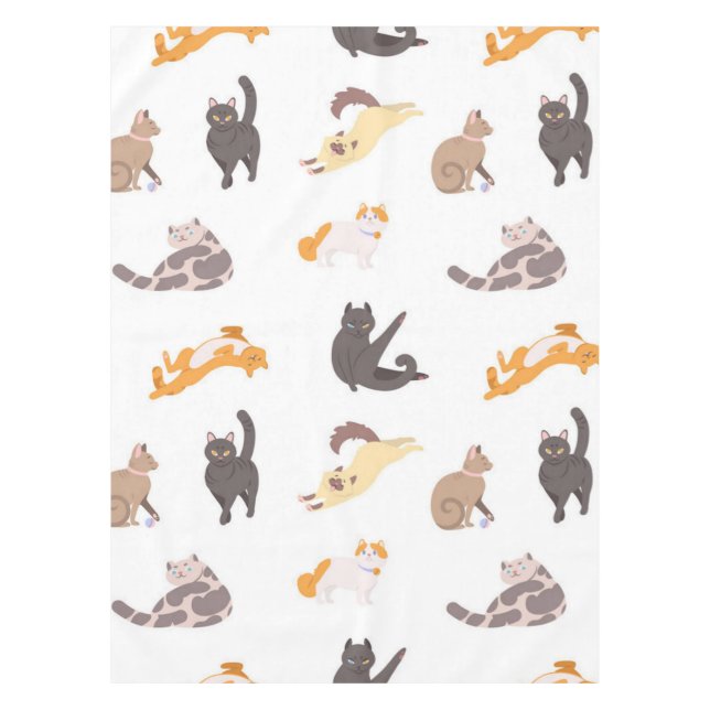 Cat pattern tablecloth (Front)