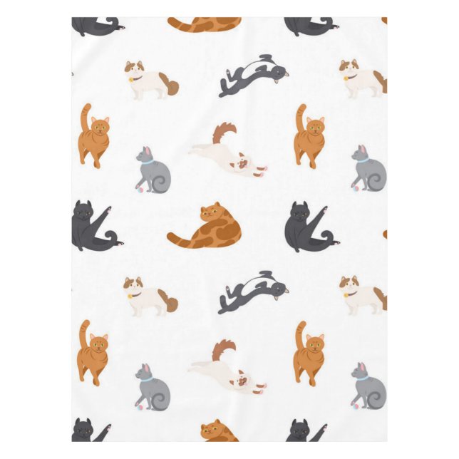 Cat pattern tablecloth (Front)