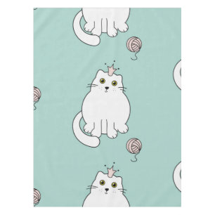 Cat pattern tablecloth
