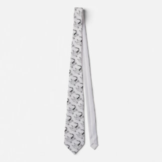 Cat pattern tie