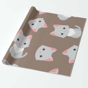 Cat pattern wrapping paper