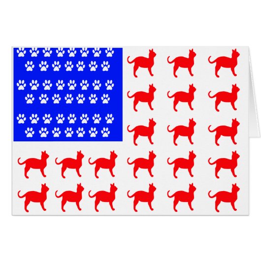 Cat + Paw Flag (Front Horizontal)