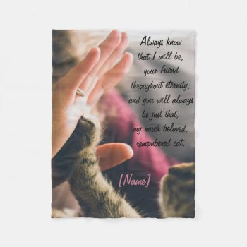 Cat Paw High-five Fleece Blanket by Paws_At_Peace at Zazzle