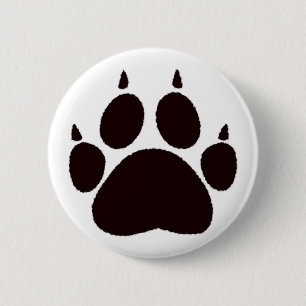 Cat Paw Print Button