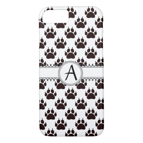 Cat Paw Print Pattern iPhone 87 Case