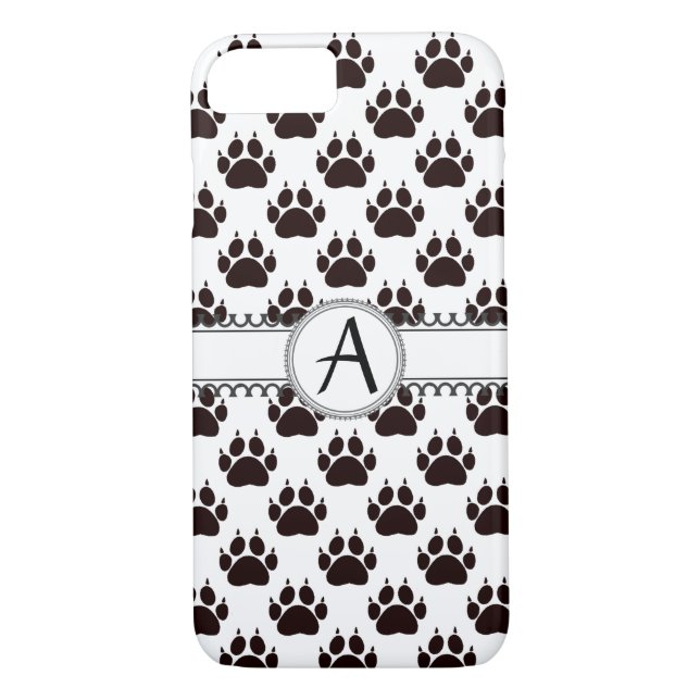 Cat Paw Print Pattern Case-Mate iPhone Case (Back)