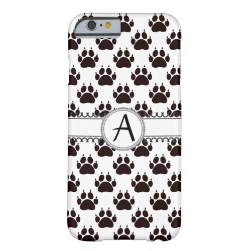 Cat Paw Print Pattern Barely There iPhone 6 Case