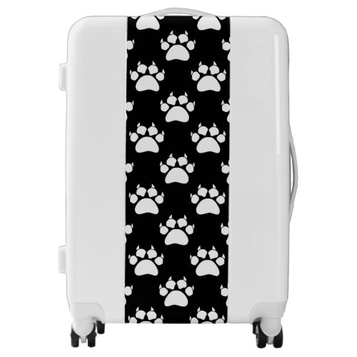 Cat Paw Print Pattern Luggage