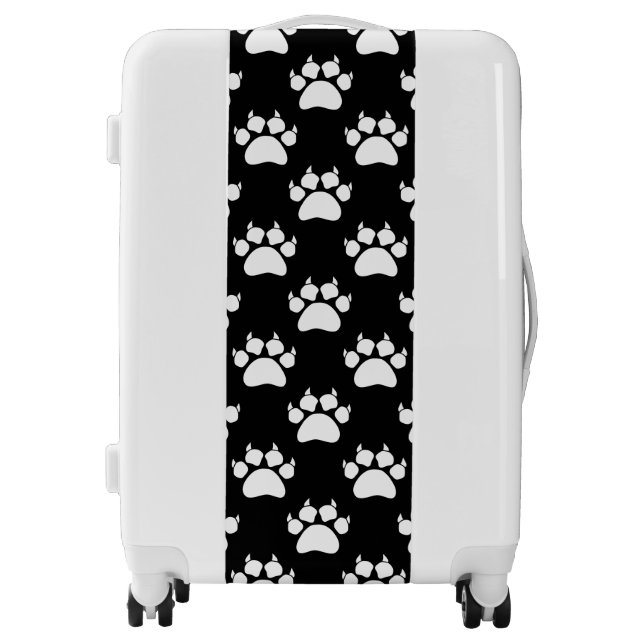 Cat Paw Print Pattern Luggage (Front)