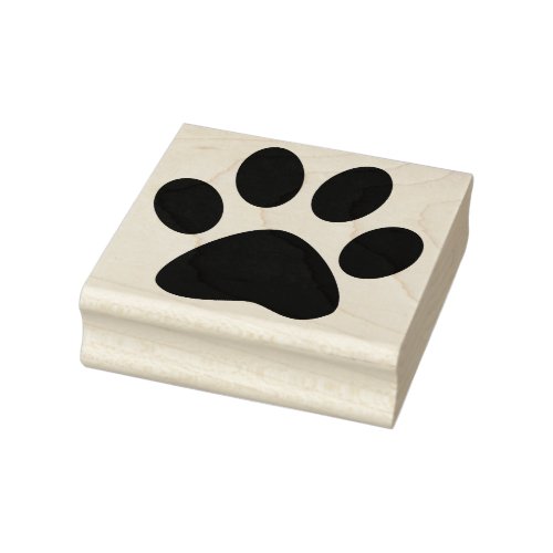 cat paw print _ rubber stamp