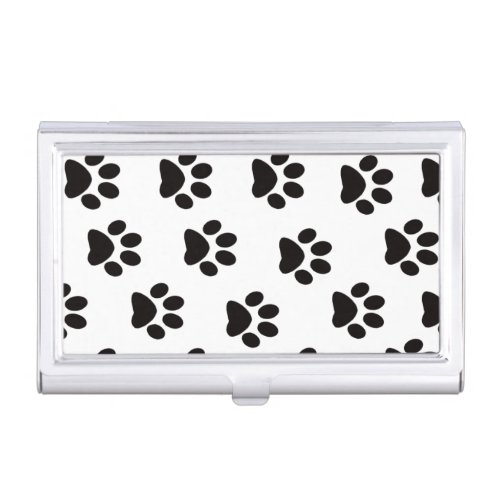 Cat Paw Prints Business Card Holder