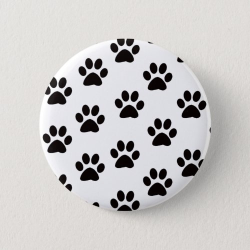 Cat Paw Prints Button