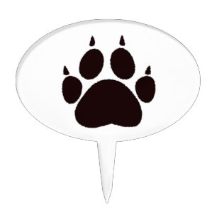 Cat Paw Prints Cake Topper