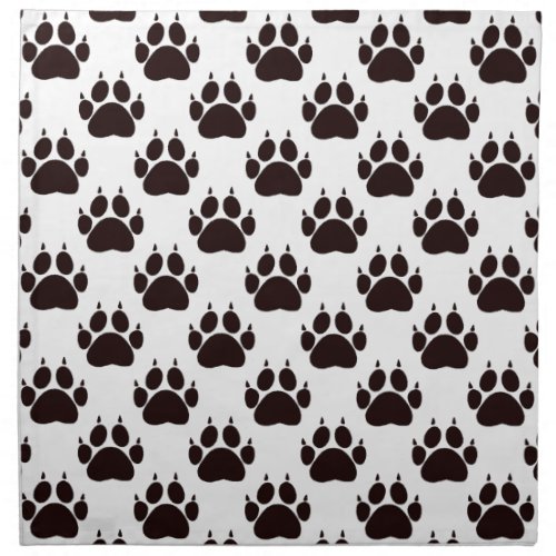 Cat Paw Prints Cloth Napkin