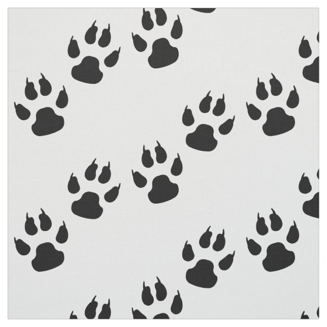 Cat Paw Prints Fabric (Swatch)