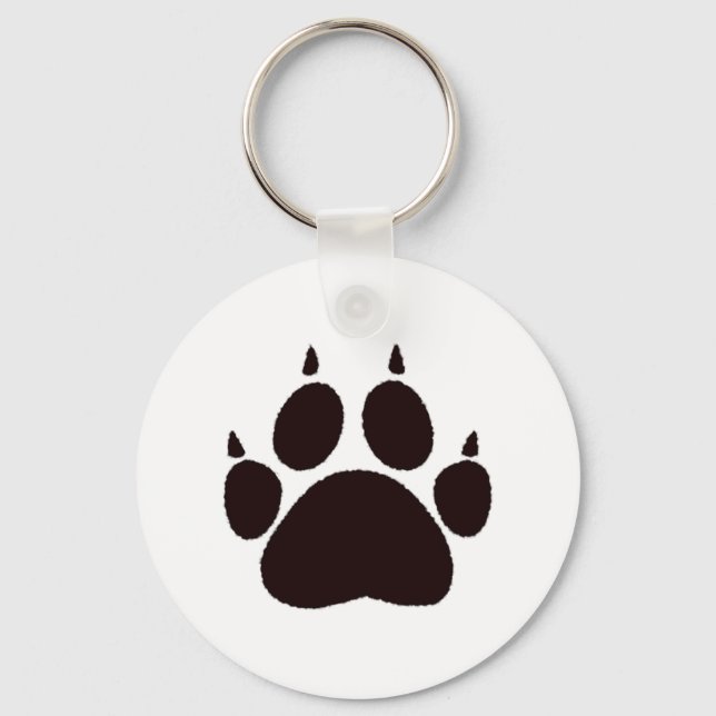 Cat Paw Prints Keychain (Front)