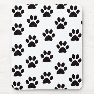 Cat Paw Prints Mouse Pad