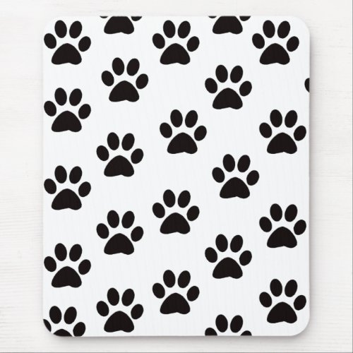 Cat Paw Prints Mouse Pad