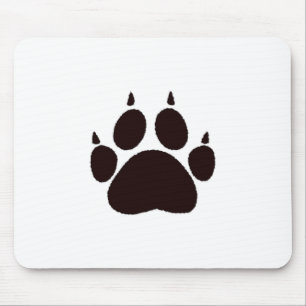 Cat Paw Prints Mouse Pad