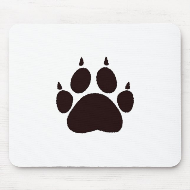 Cat Paw Prints Mouse Pad (Front)