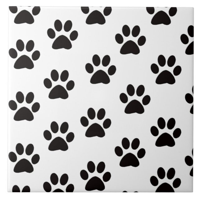 Cat Paw Prints Tile (Front)