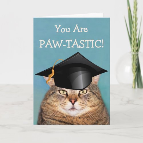 Cat Paw_Tastic Graduation  Card