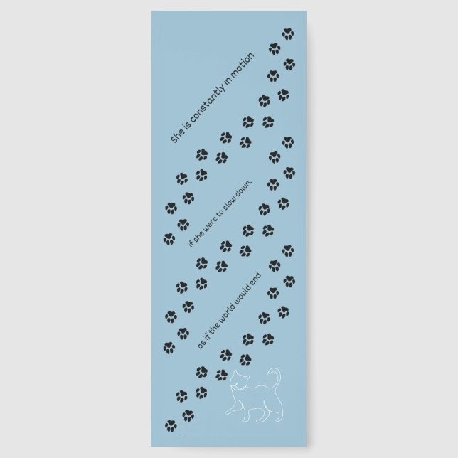 Cat Paws Literary Quote Bookmarks (Front)