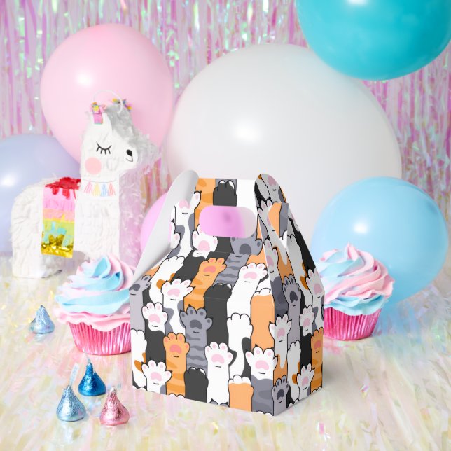Cat Paws Pattern Favor Boxes (Party)