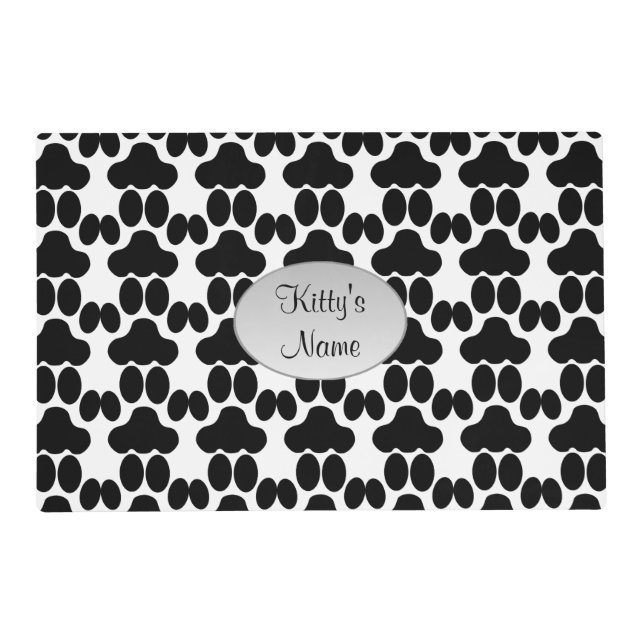 cat paws pattern placemat (Front)