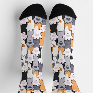 Cat Paws Pattern Socks