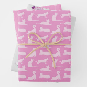 Cat Paws Pattern Wrapping Paper Sheets