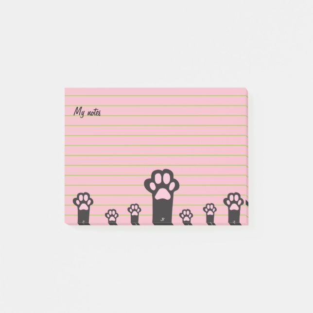 Cat paws post-it notes (Front)