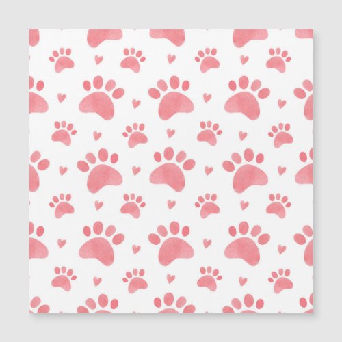 Cat Paws Watercolor Pattern