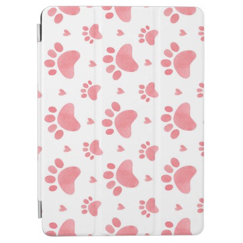Cat Paws Watercolor Pattern iPad Air Cover