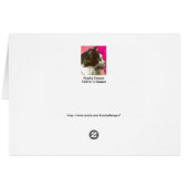 Cat & Peonies Card (Back Horizontal)