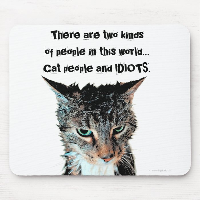 Cat people and idiots mousepad