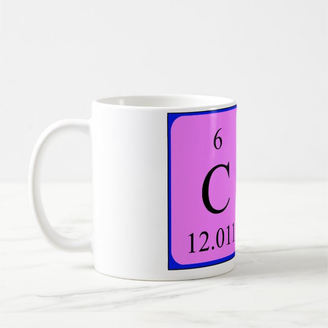 Cat periodic table name mug (Left)