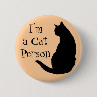 Cat Person Pinback Button