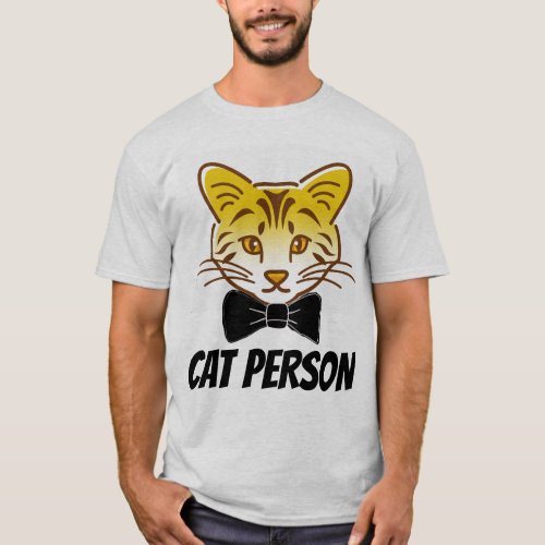 CAT PERSON T_Shirts
