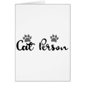 Cat Person Typography Art (Front)