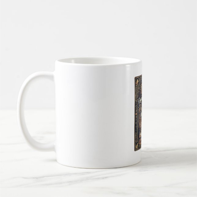 Cat Personal Assistant Cat Funny Owner Humor Vinta Coffee Mug (Left)